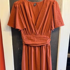 SHEIN Rust Maxi Dress